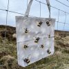 Bees and Feathers Canvas Bag