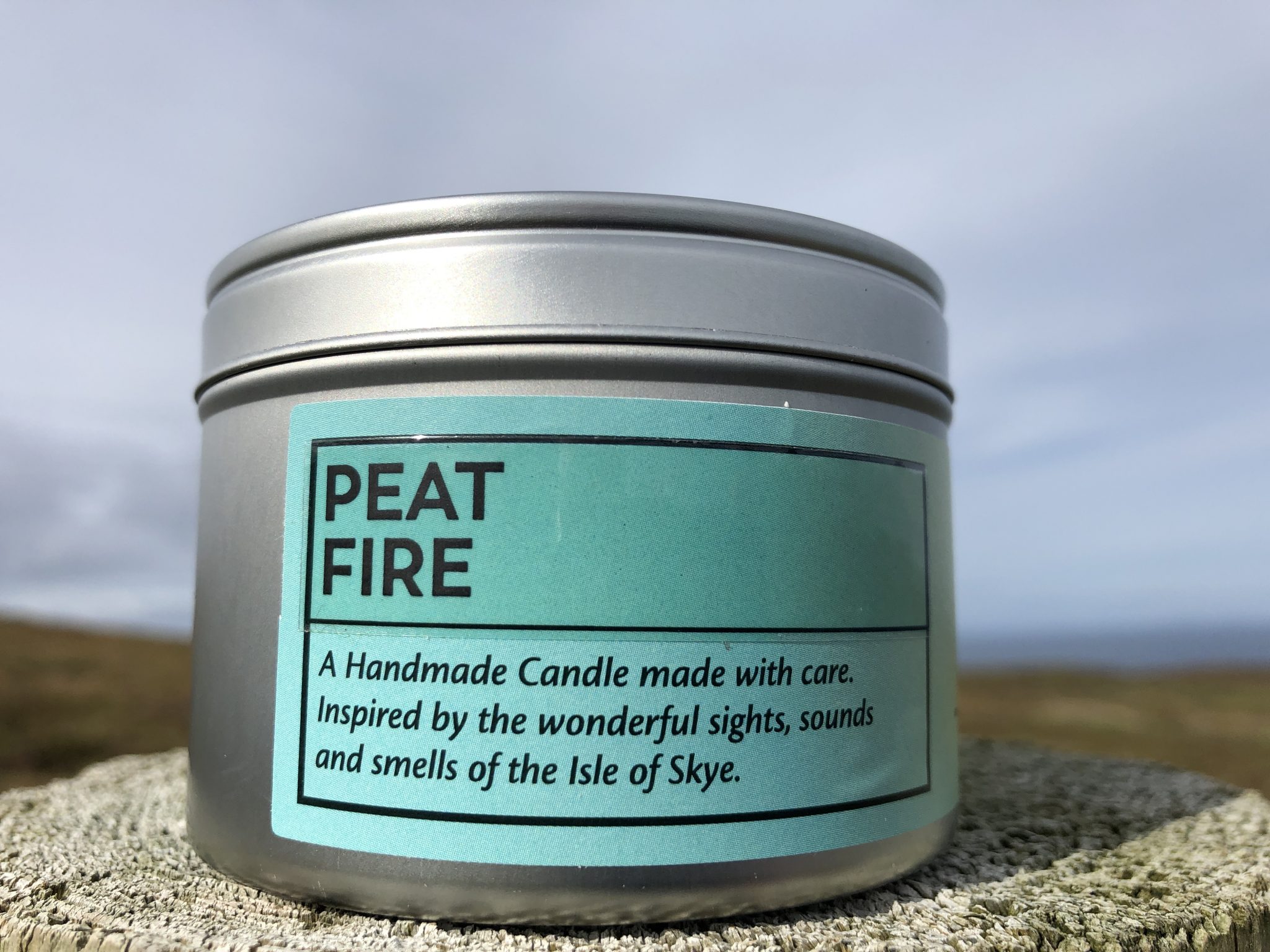 Peat Fire Candle from Isle of Skye Highland Favours from Isle of Skye