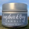 Pink Pepper and Jasmine Candle by Sandwick Bay Candle on Isle of Lewis