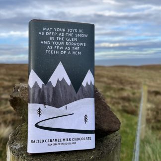 Hen's Teeth!: Scottish Verse - Salted Caramel Milk Chocolate Bar