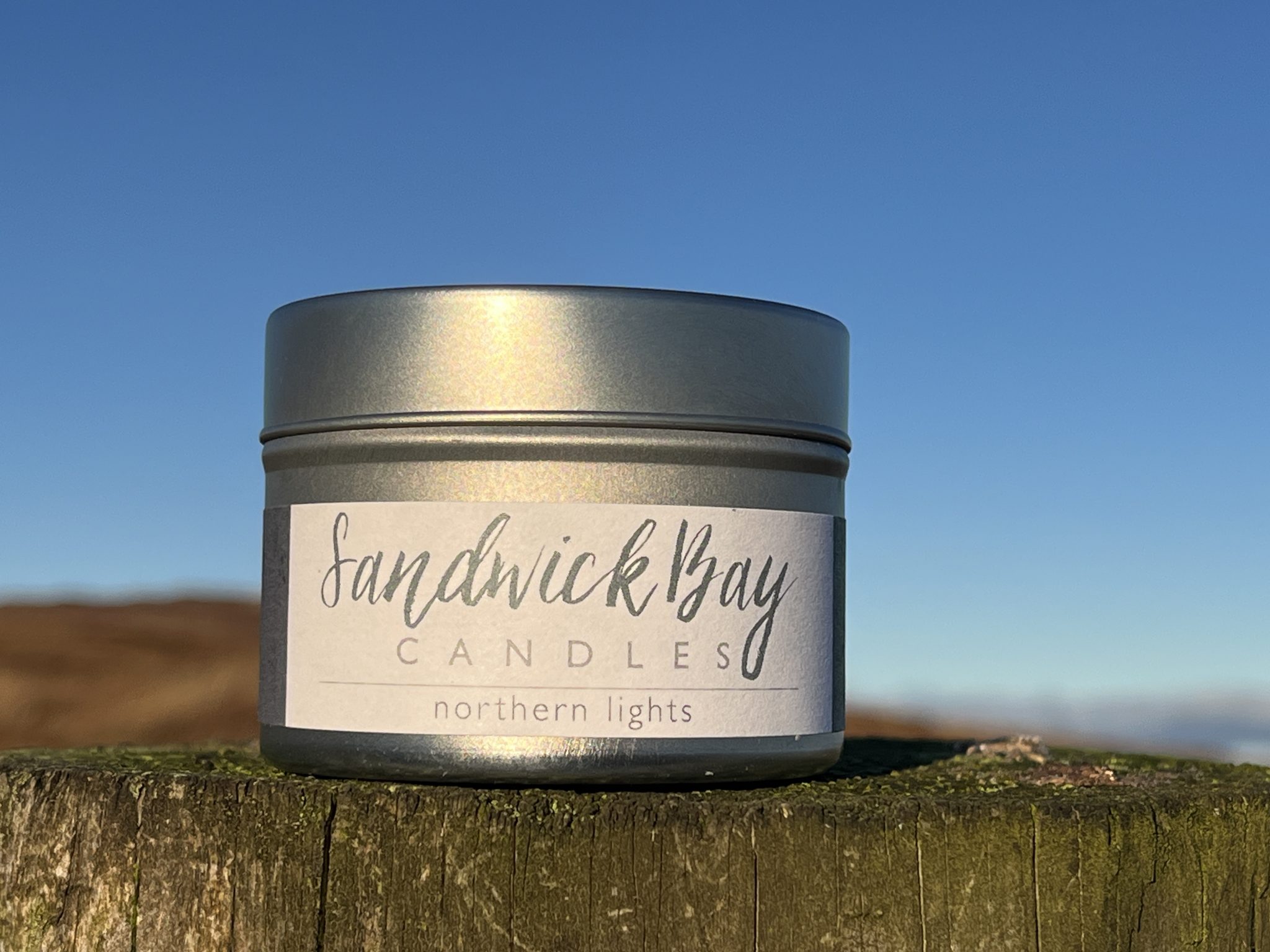 Northern Lights Candle by Sandwick Bay Candles on Isle of Lewis