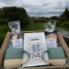 100% Skye Coral Beach Mugs, Coffee and Scottish Tablet Gift Box