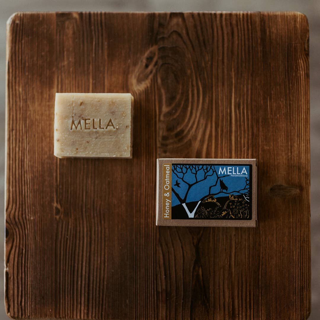 Mella Handmade Soap - Honey and Oatmeal from Shetland - Image 4