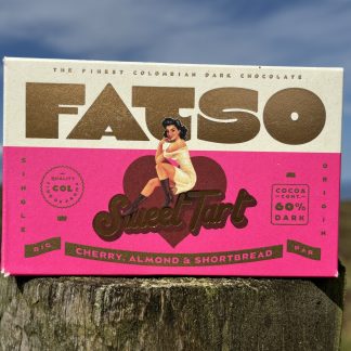 Fatso Sweet Tart Chocolate - Cherry, Almond and Shortbread - BIG BAR!