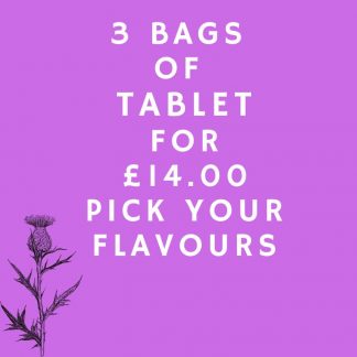 Donnie's Homemade Scottish Tablet 3 bags for £14 Mix and Match