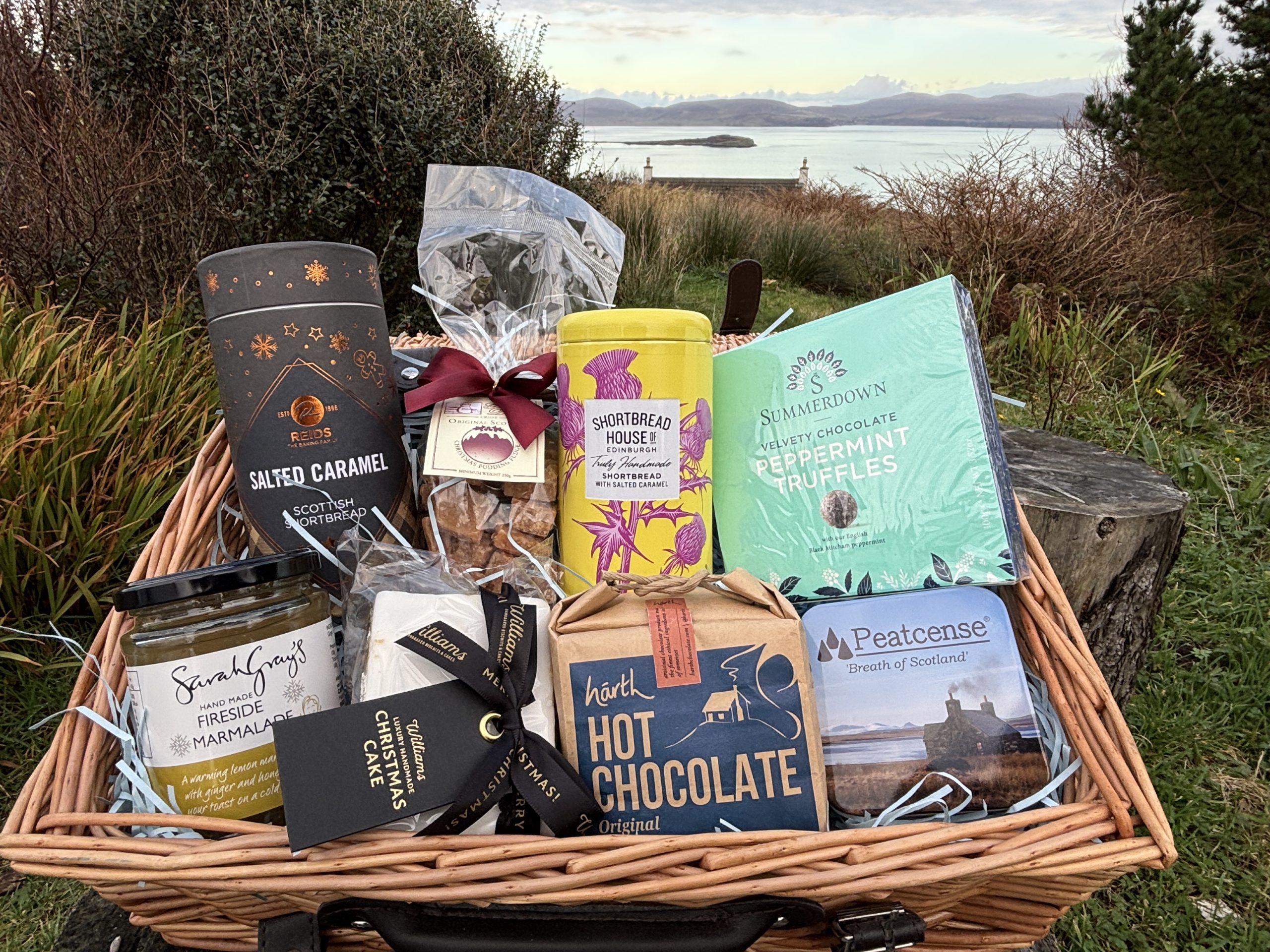 The Coruisk: Fireside Treats Wicker Hamper