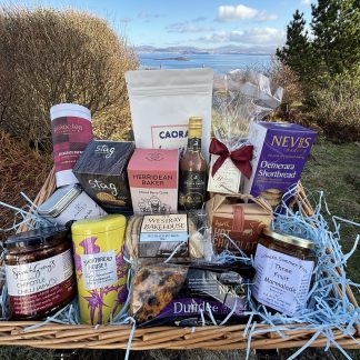 The Elgol: Luxury Wicker Scottish Food Gift Hamper