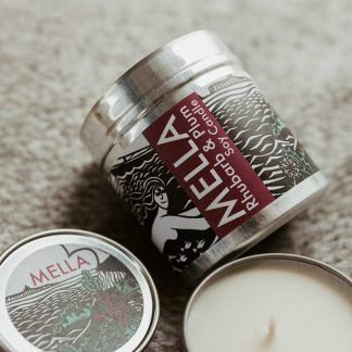 Rhubarb and Plum Large Candle from Mella in Unst, Shetland