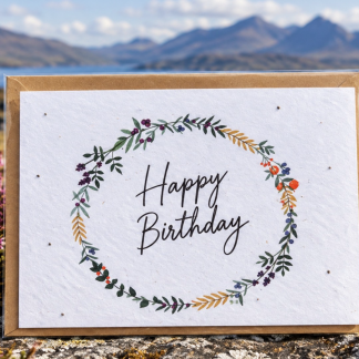 SEED CARD: Happy Birthday - plantable birthday card